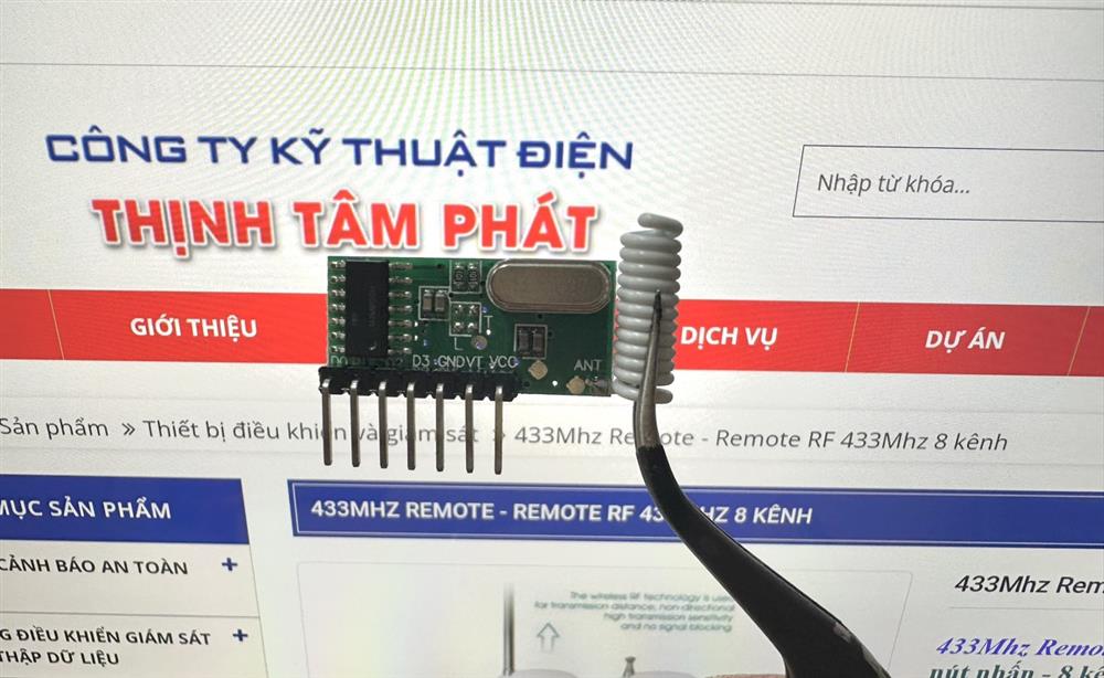 Module thu rf 433mhz